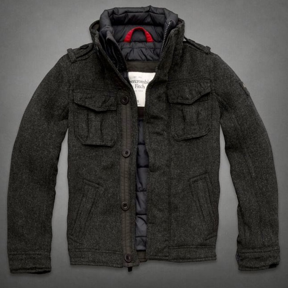 Abercrombie Buell Mountain Wool Coat Jacket Vintage 🔥